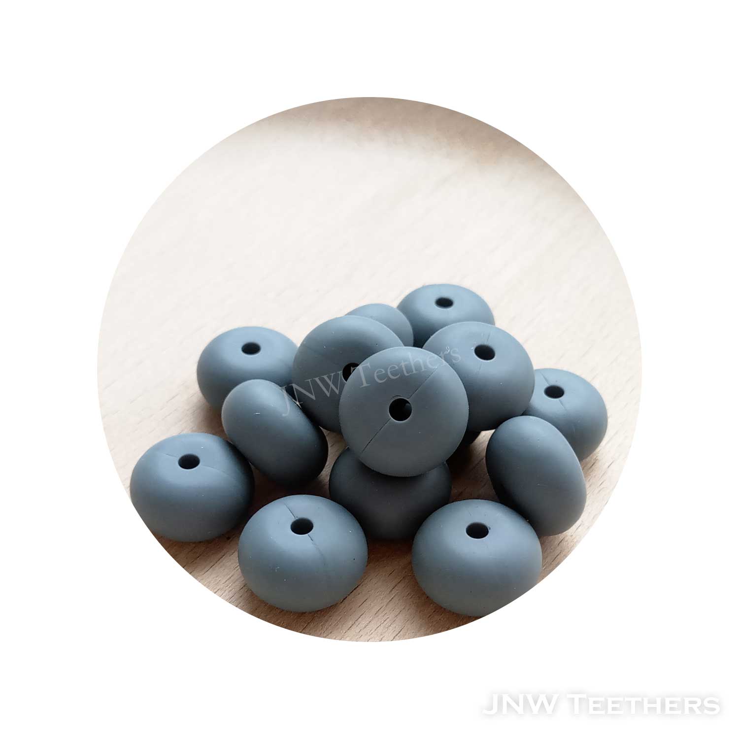 14mm Silicone Abacus - Dim Gray