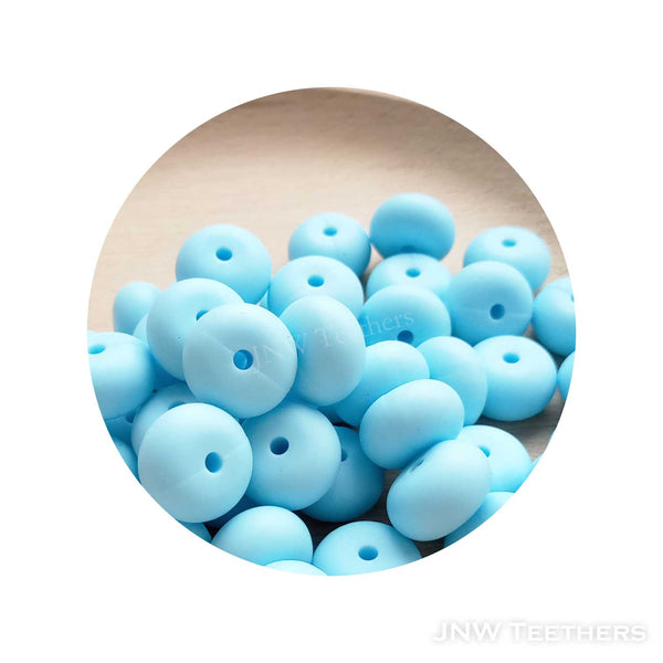 14mm Silicone Abacus - Baby Blue