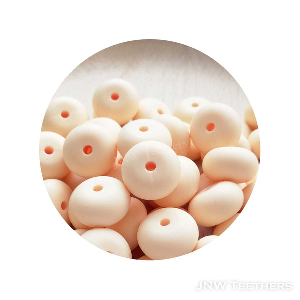 14mm Silicone Abacus - Beige