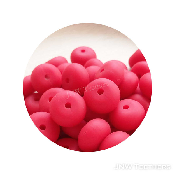 14mm Silicone Abacus - Scarlet Red