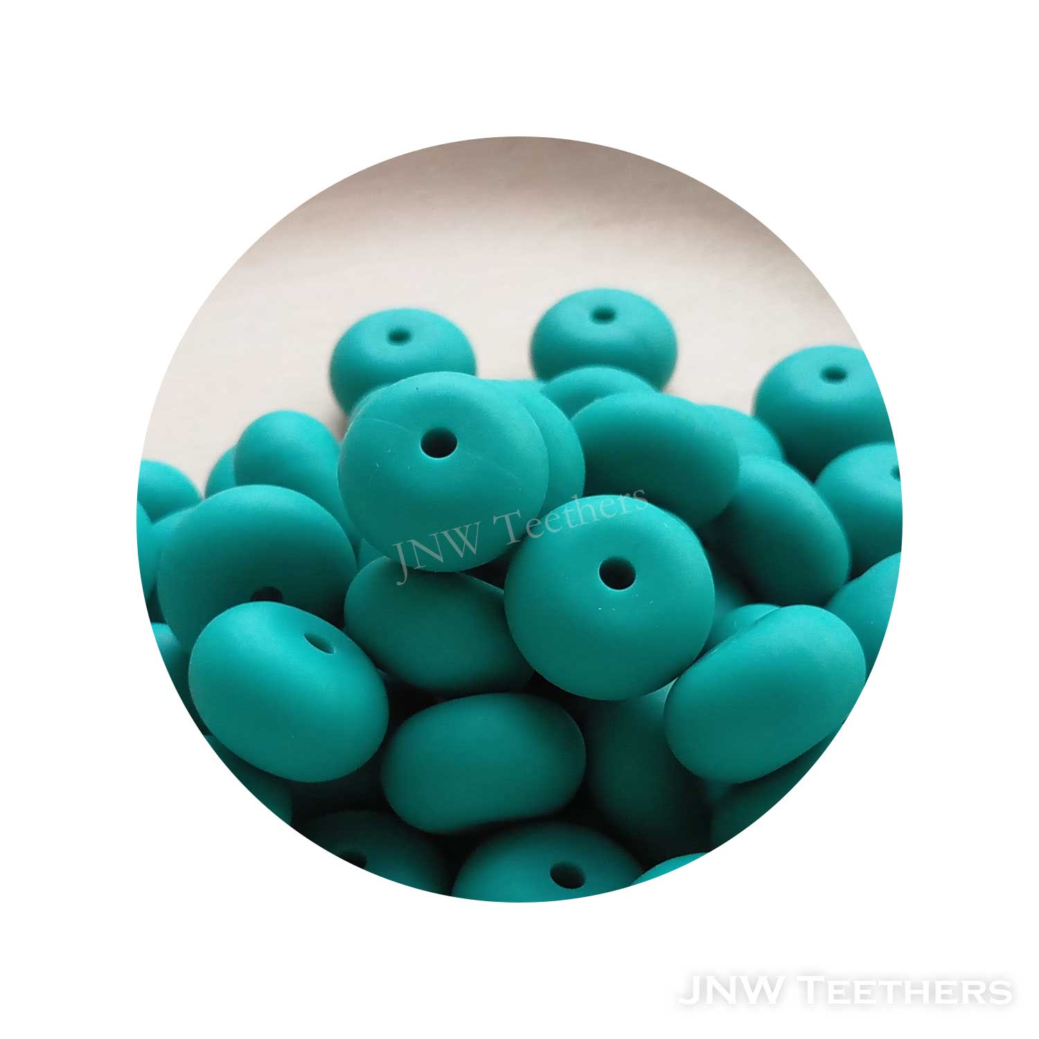 14mm Silicone Abacus - Emerald