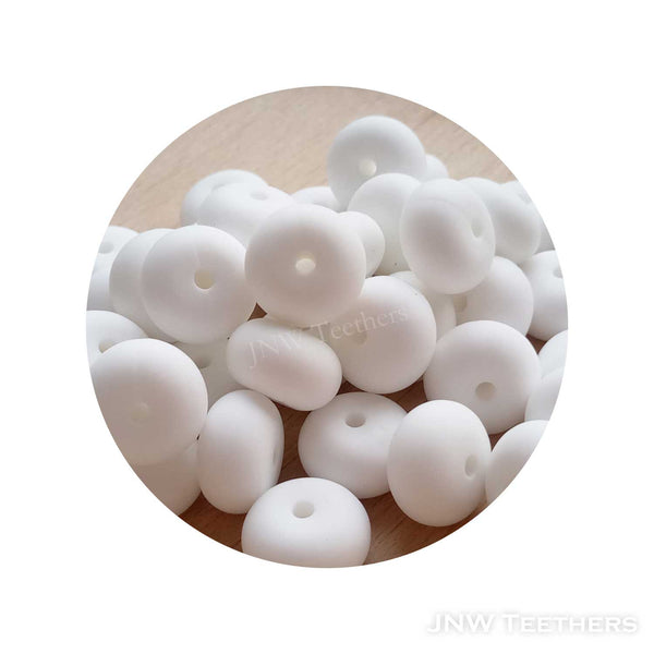 14mm Silicone Abacus - Snow White