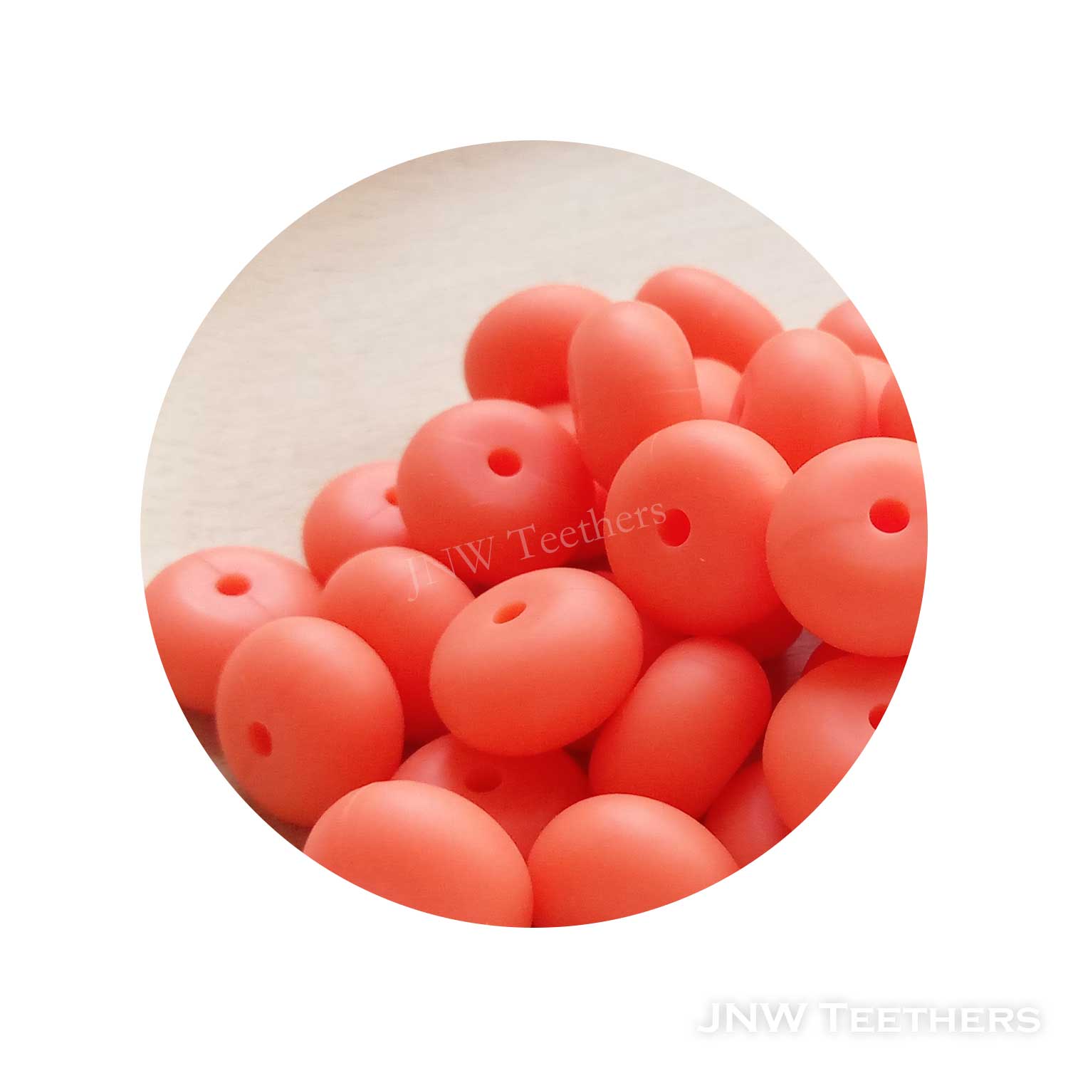 14mm Silicone Abacus - Nectarine