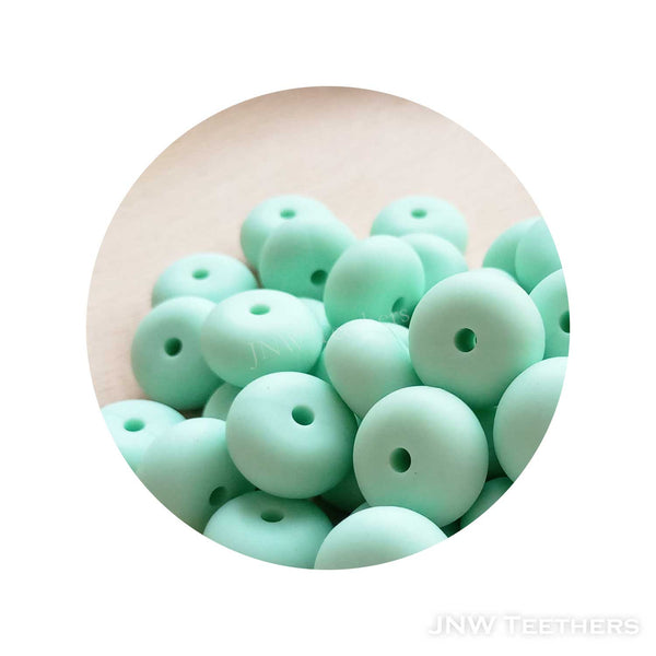 14mm Silicone Abacus - Mint Green