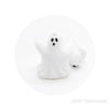 3D dancing ghost silicone focal beads white