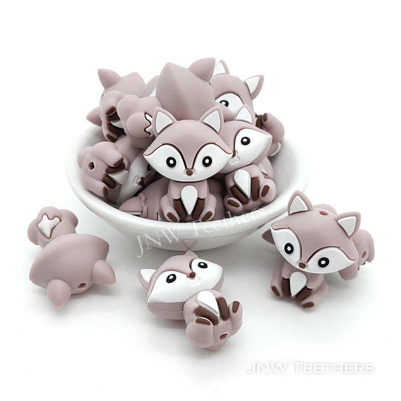 Silikon 3D - Motivperle Fuchs | Rosy Braun