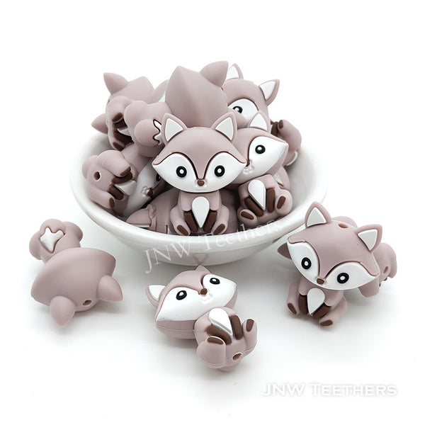 Silikon 3D - Motivperle Fuchs | Rosy Braun