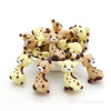 3D giraffe silicone focal beads