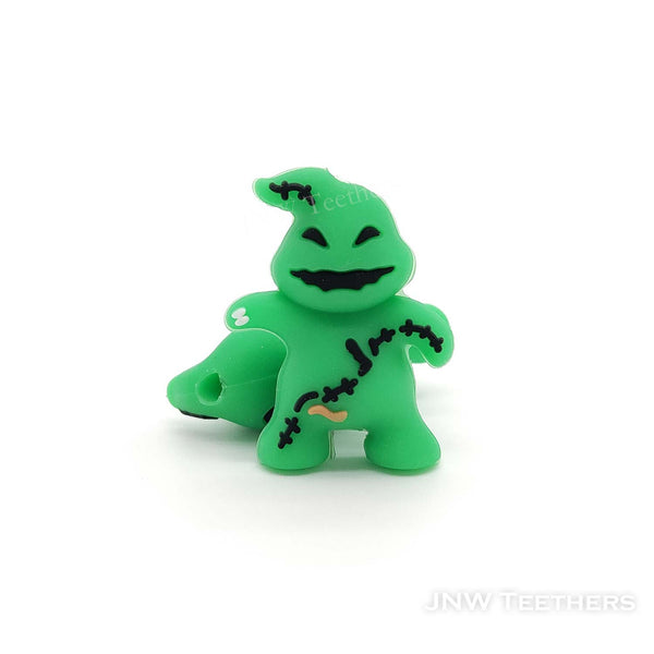 3D Green Oogie silicone focal beads