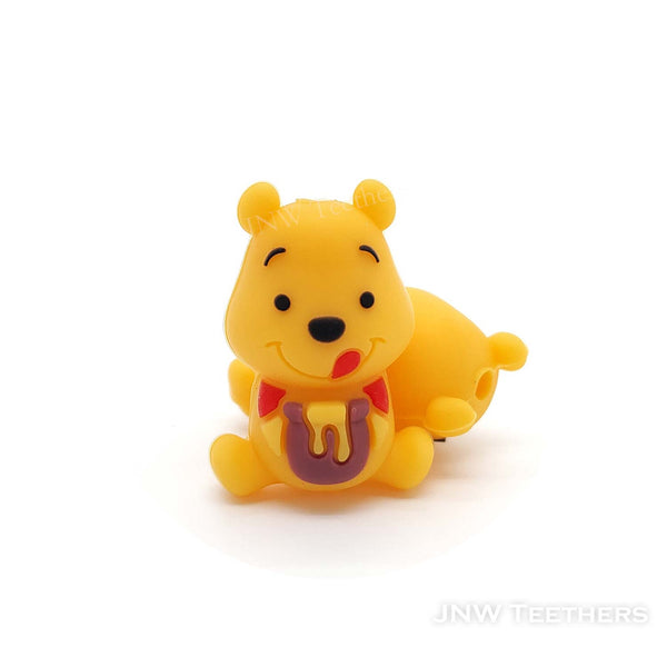 3D honey pot bear silicone focal beads