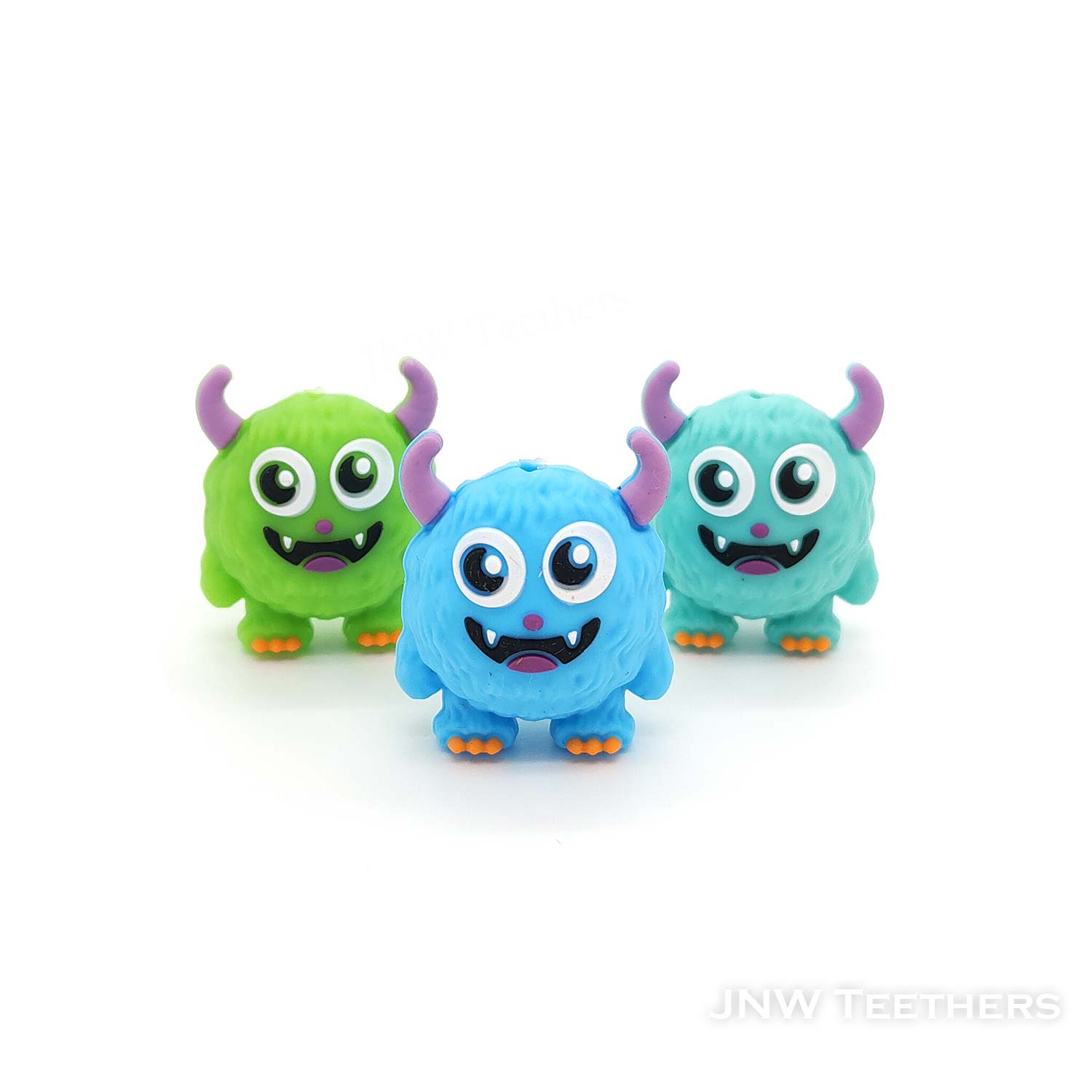 3D monster silicone focal beads