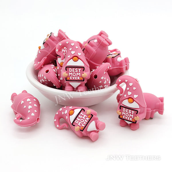 3D Pink Gnome Best Mom Ever Focals