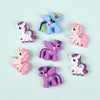 3D Unicorn silicone focal beads