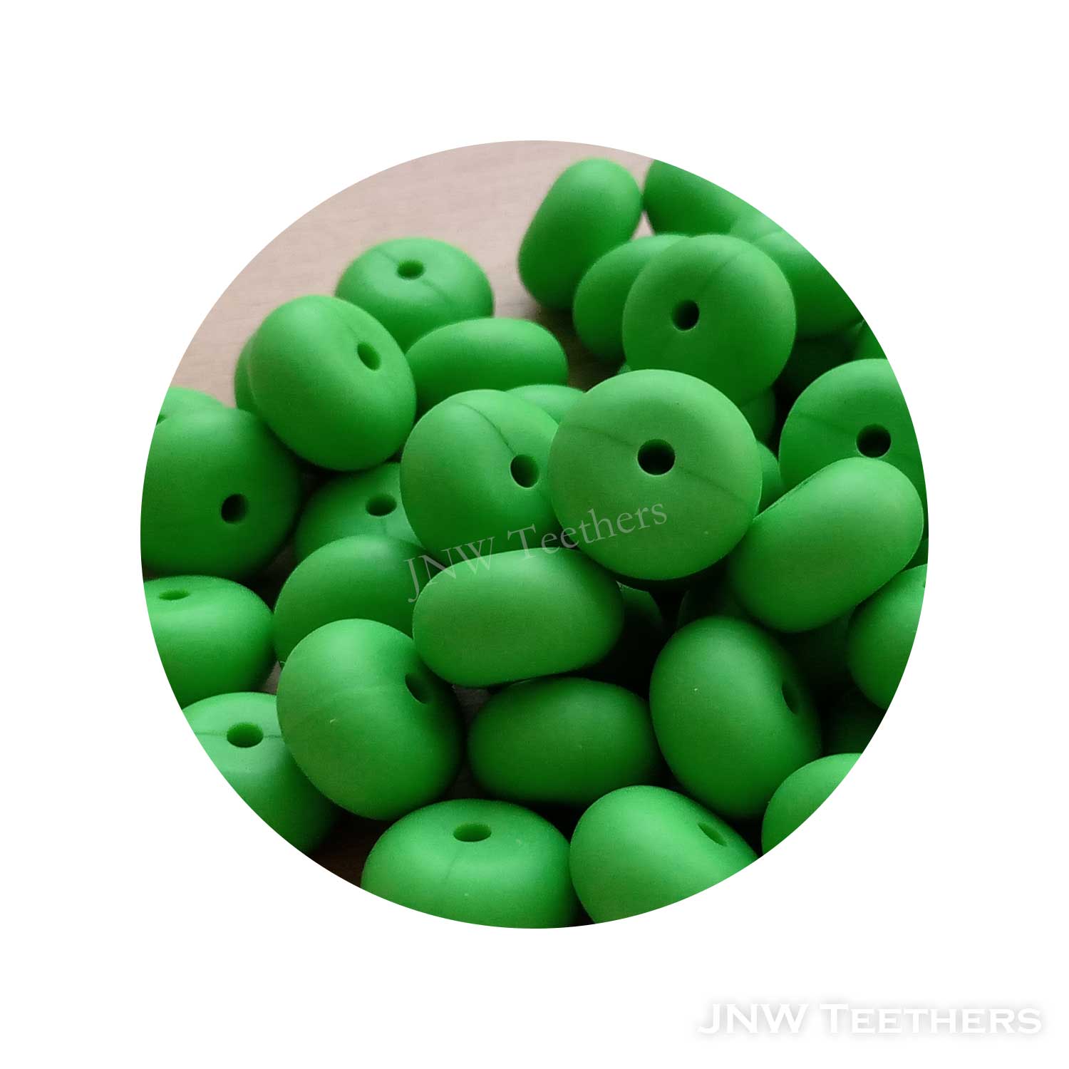 14mm Silicone Abacus - Summer Green