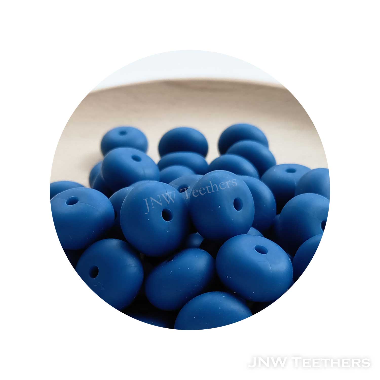 14mm Silicone Abacus - Sapphire