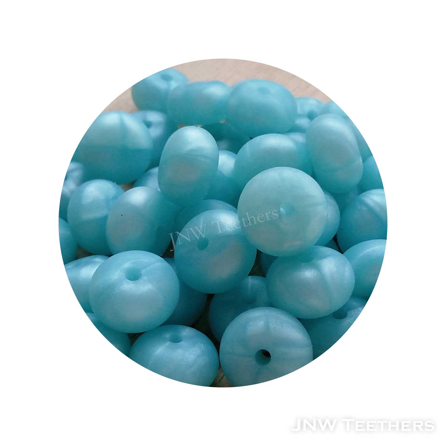 14mm Silicone Abacus - Pearl Green