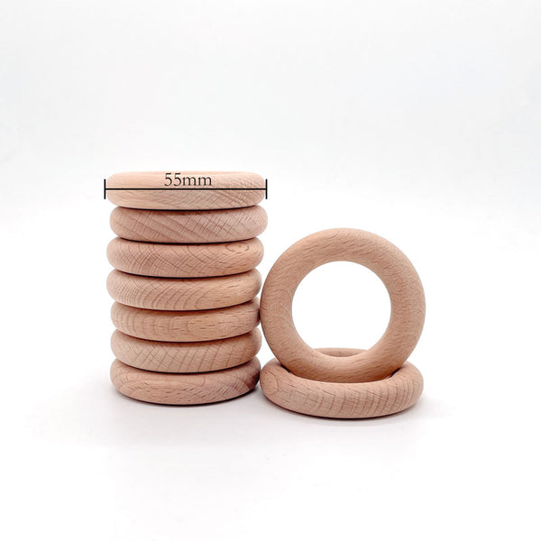 JNWTeethers 2.2" Beech Wood Rings