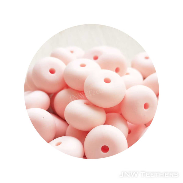 14mm Silicone Abacus - Light Pink