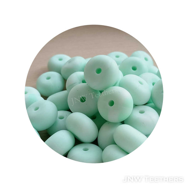 14mm Silicone Abacus - Marble Mint