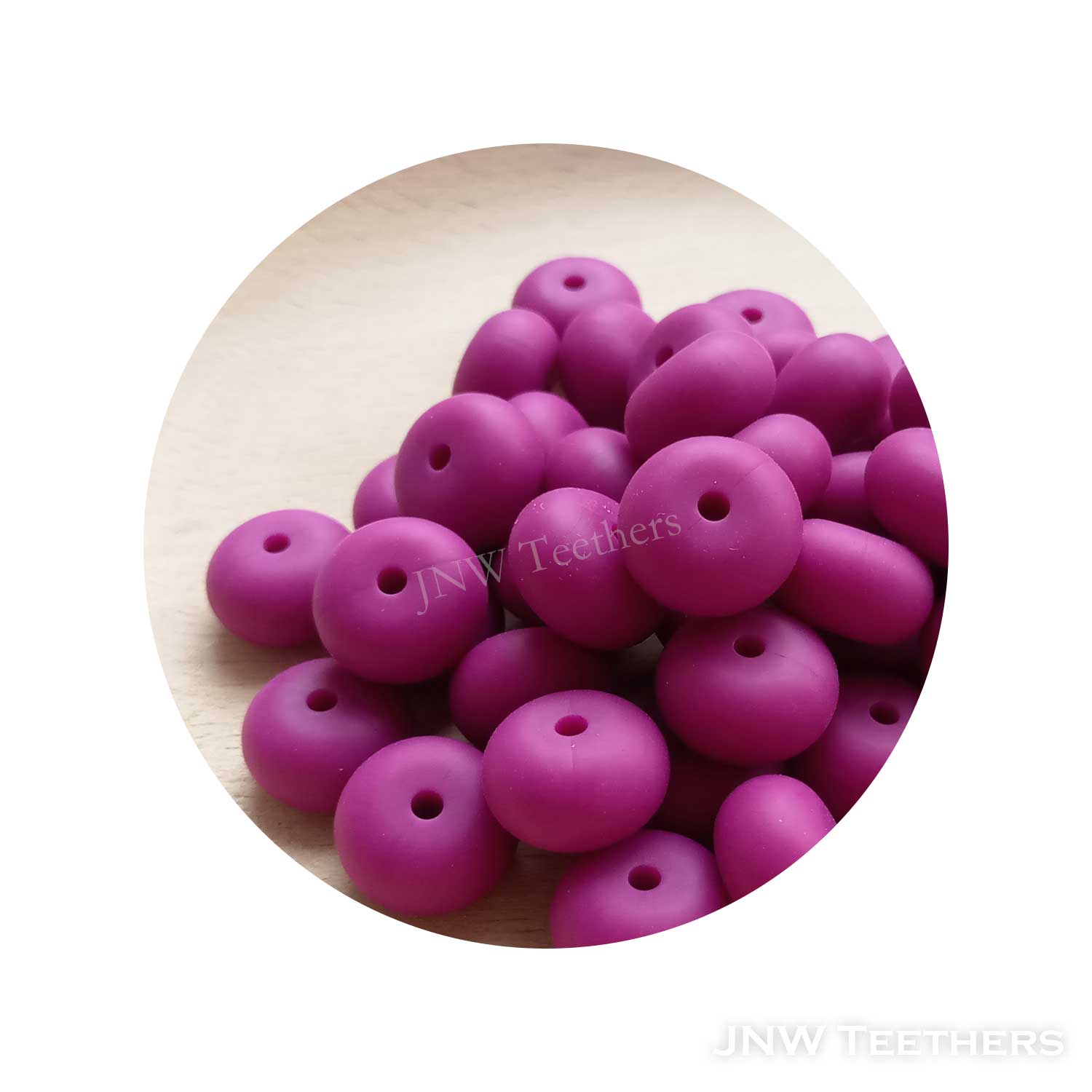 14mm Silicone Abacus - Magenta