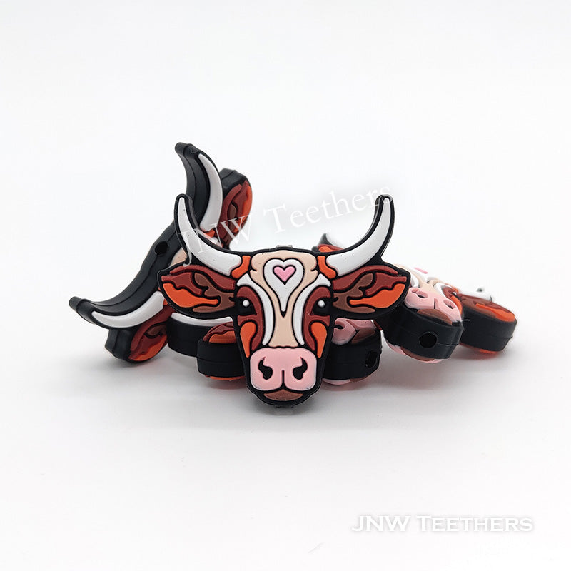 Cow silicone focal beads