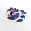 Australian flag silicone focal beads