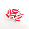 Austria flag silicone focal beads