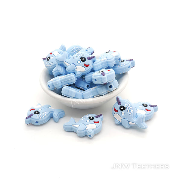 Pack 5 Perles Focales de Pâques en Silicone