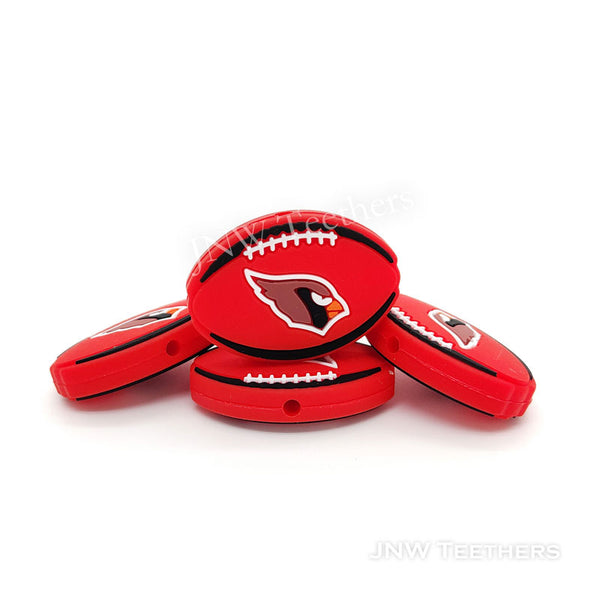 Eagles Red Football Teams silicone focal beads