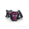 Crazy cat lady silicone focal beads Black