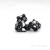 black cat focal silicone beads