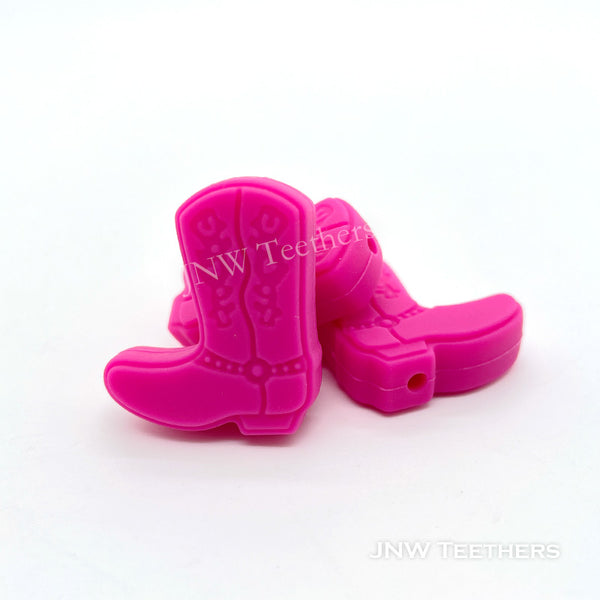 Boots silicone beads fuchsia