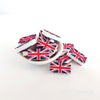 British flag silicone focal beads