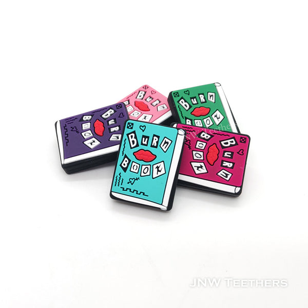 Burn book silicone focal beads