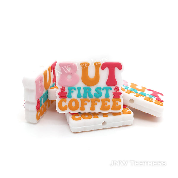 But first coffee silicone focal beads