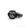 Fueled by coffee silicone focal beads gray