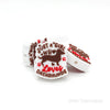 Dachshund silicone focal beads coffee