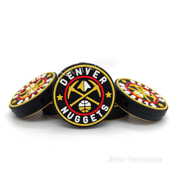 Denver Nuggets Football Teams silicone focal beads