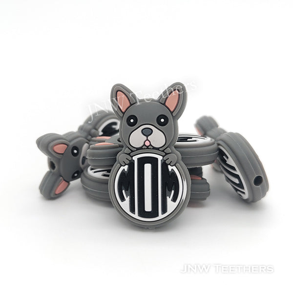 Dog Mom silicone focal beads