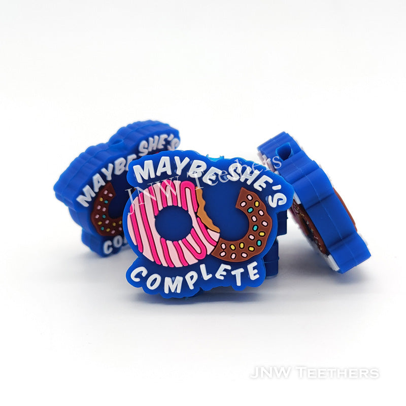 Donut silicone focal beads
