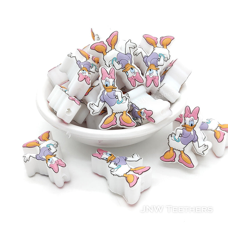 Daisy Duck Silicone Beads