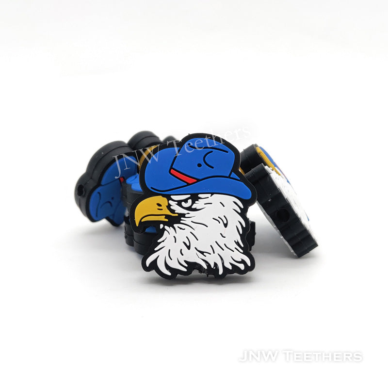 Eagle silicone focal beads