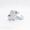 White  Elephant Silicone Focal Beads