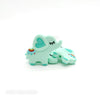 Mint  Elephant Silicone Focal Beads