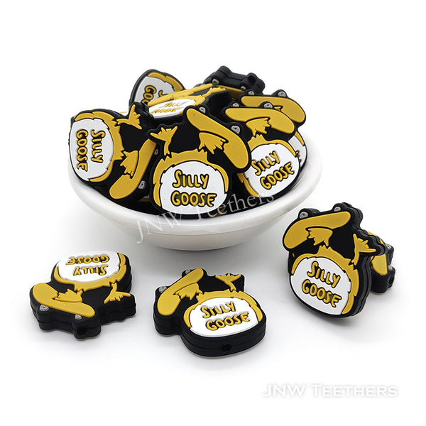 Fall down silly goose silicone focal beads