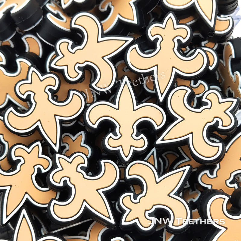 Saints Football Teams silicone focal beads