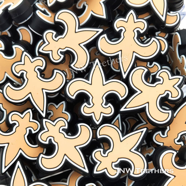 Saints Football Teams silicone focal beads