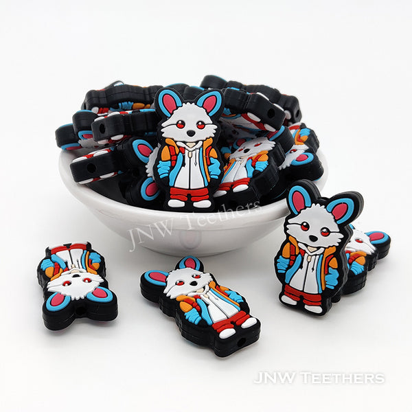 Fox silicone focal beads