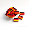 German flag silicone focal beads