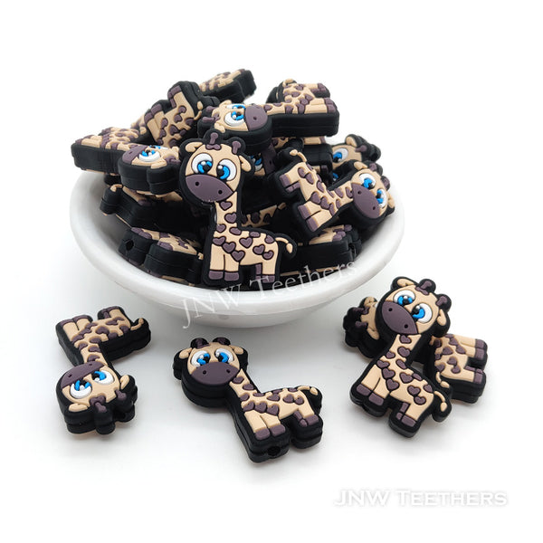 Giraffe silicone focal beads